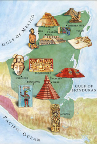 The Key Areas of the Mayan Empire